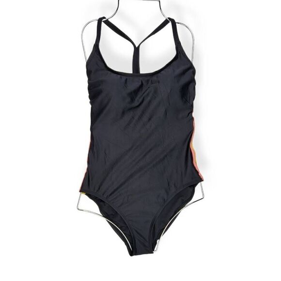 All In Motion Black Medium Coverage One piece Swimsuit Medium 8-10 - Picture 1 of 4
